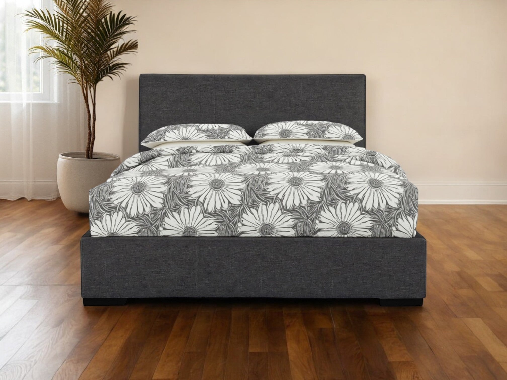 Brown Platform Twin Bed-Standard Beds-DECOROLALA