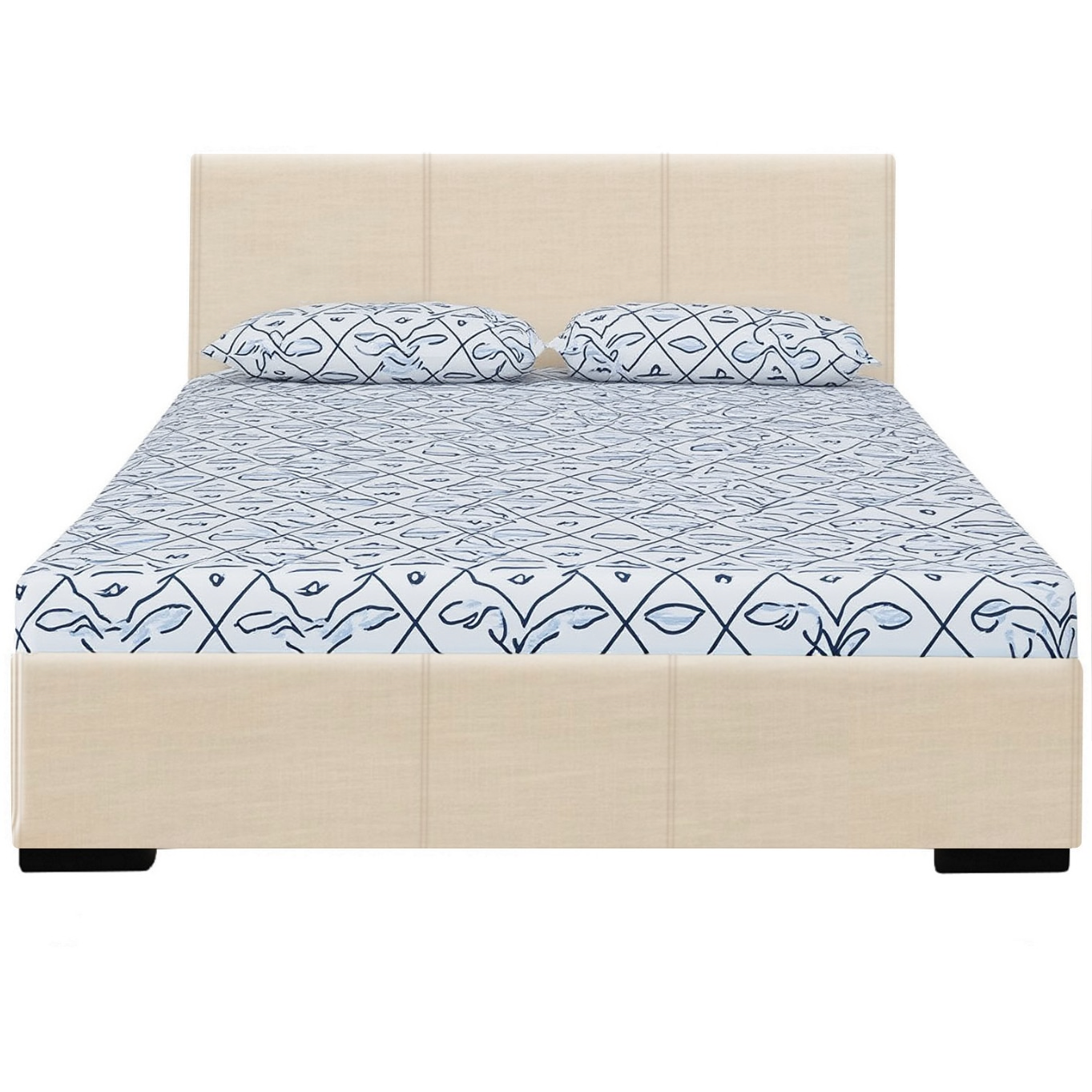 Brown Platform Twin Bed-Standard Beds-DECOROLALA