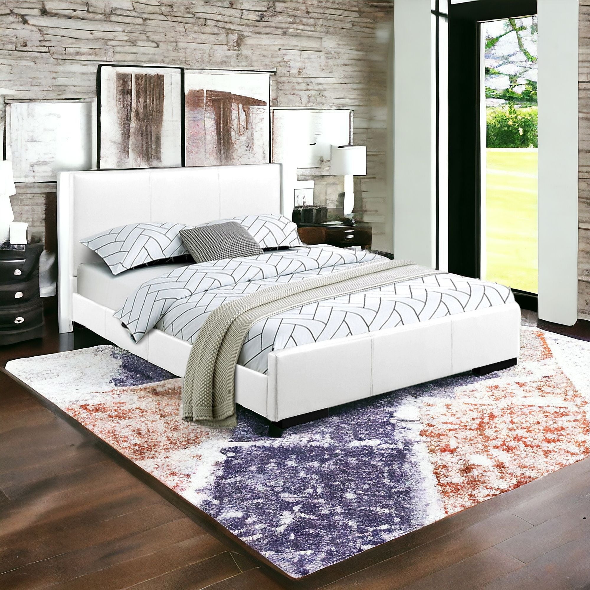 Brown Platform Twin Bed-Standard Beds-DECOROLALA
