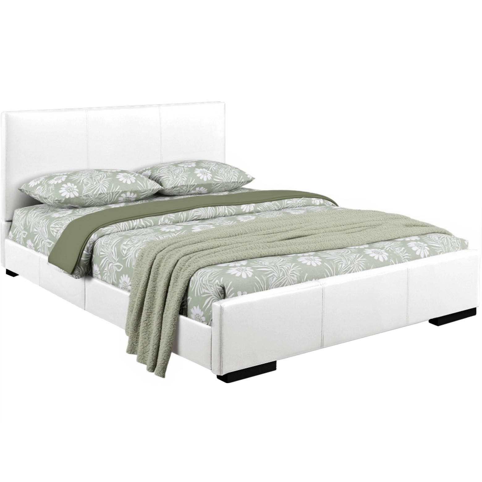 Brown Platform Twin Bed-Standard Beds-DECOROLALA
