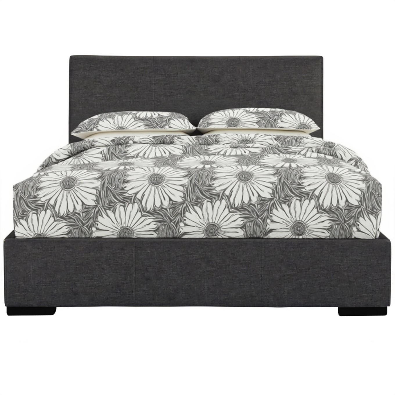 Brown Platform Twin Bed-Standard Beds-DECOROLALA