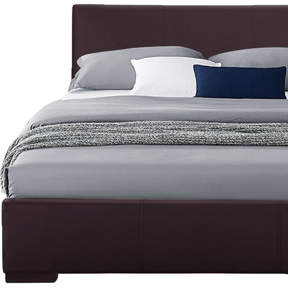 Brown Platform Twin Bed-Standard Beds-DECOROLALA