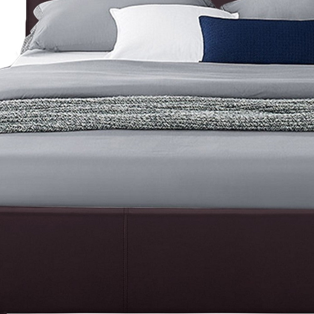 Brown Platform Twin Bed-Standard Beds-DECOROLALA