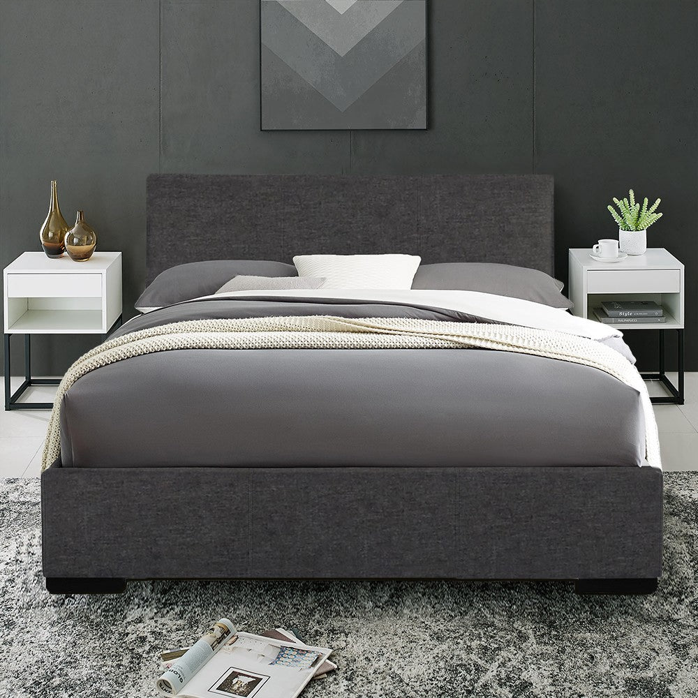 Brown Platform Twin Bed-Standard Beds-DECOROLALA
