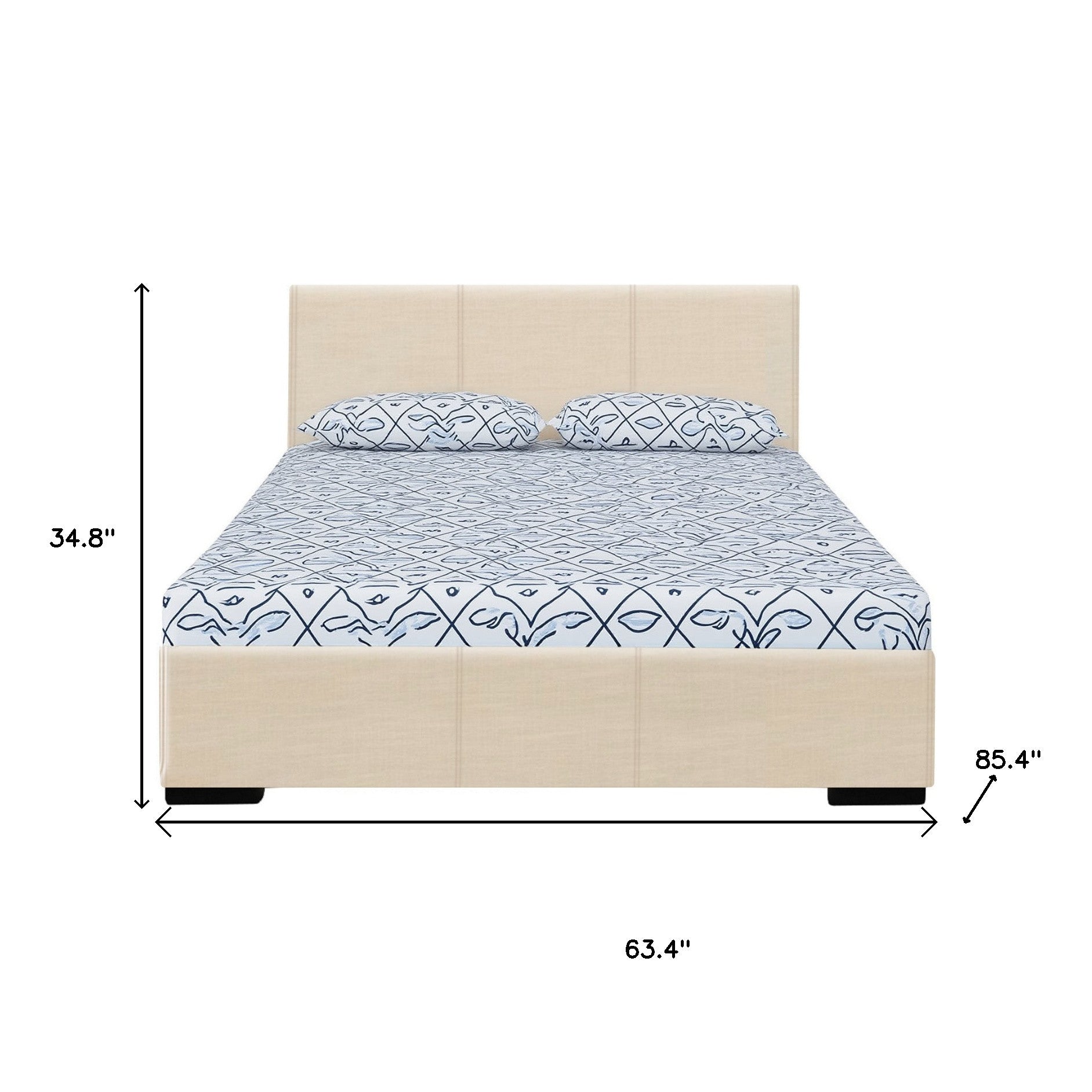 Brown Platform Twin Bed-Standard Beds-DECOROLALA