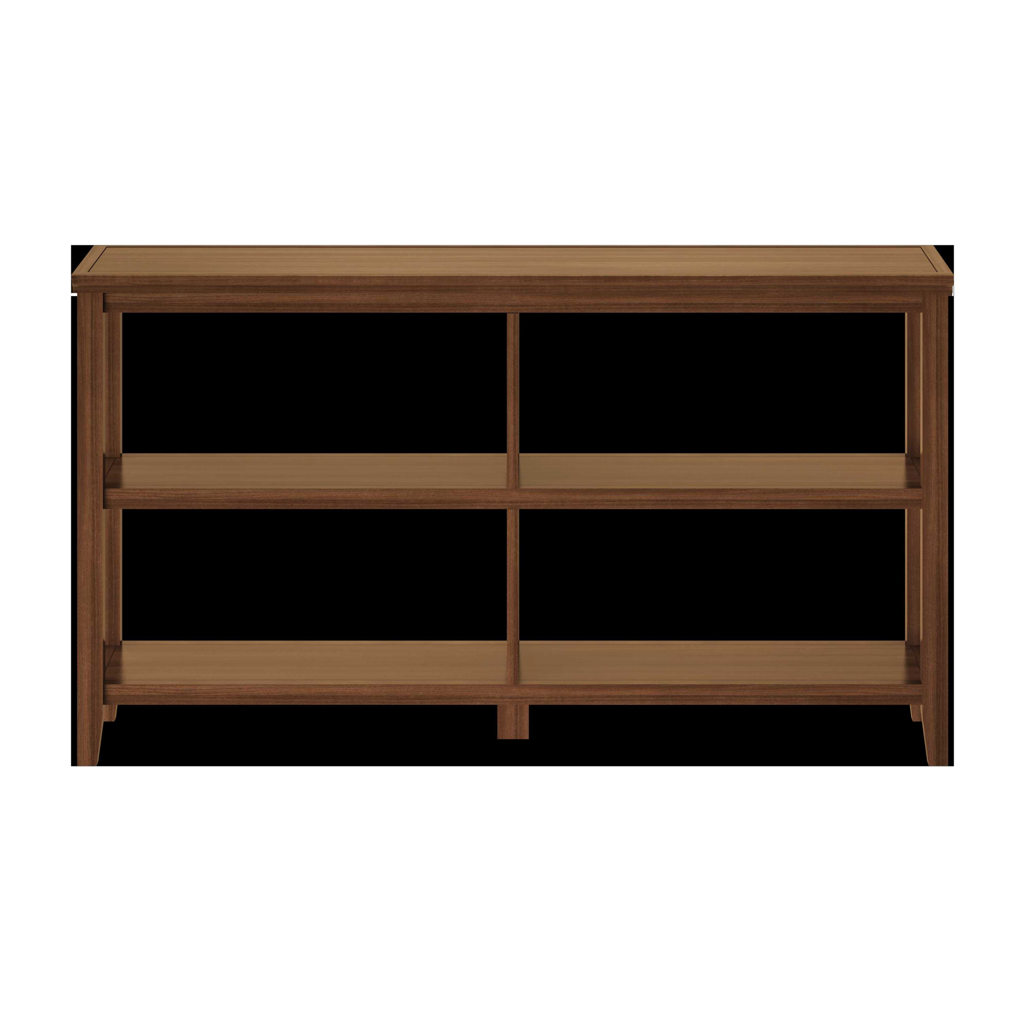 Brown Solid Wood Double Bookcase-Bookcases-DECOROLALA