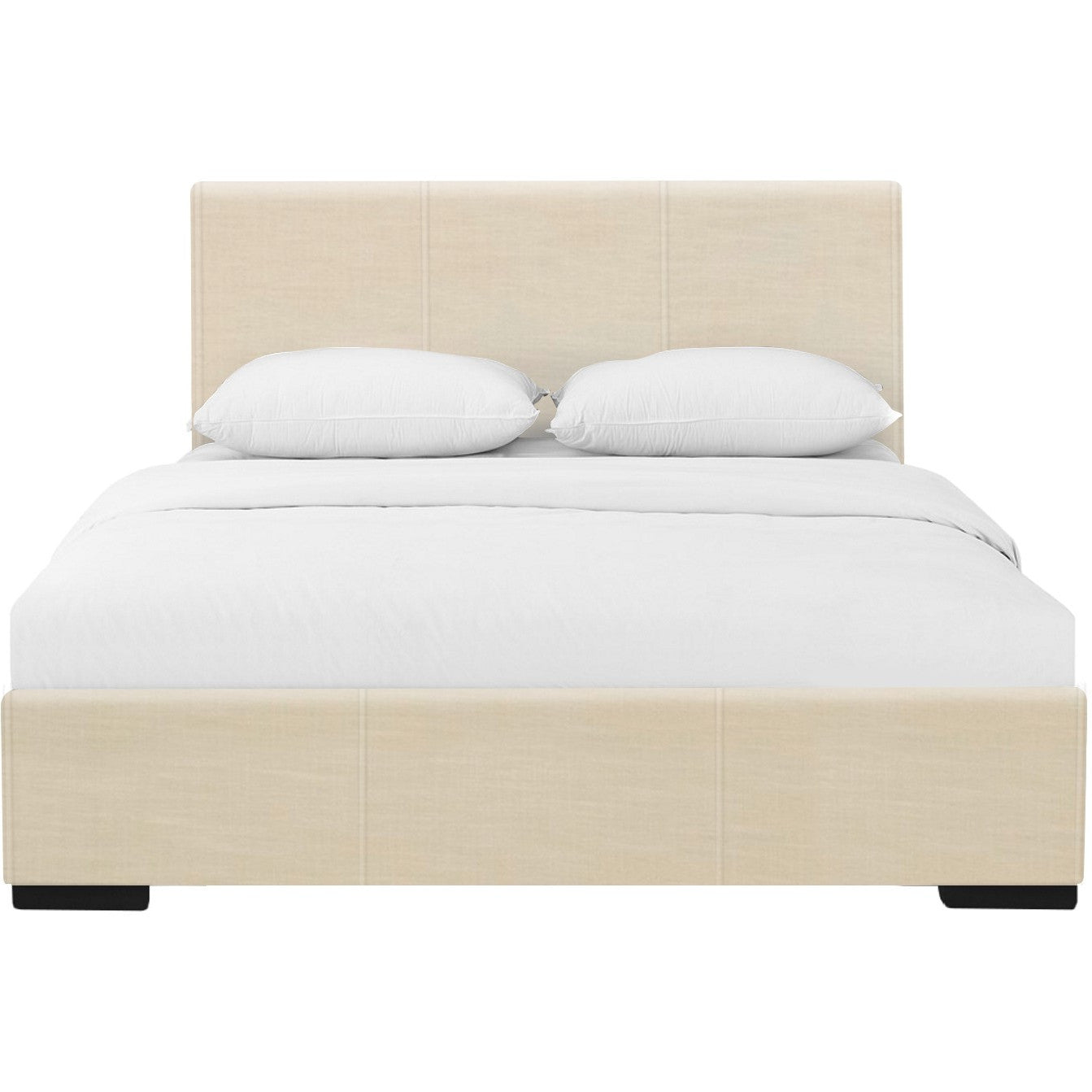 Brown Upholstered Twin Platform Bed-Standard Beds-DECOROLALA