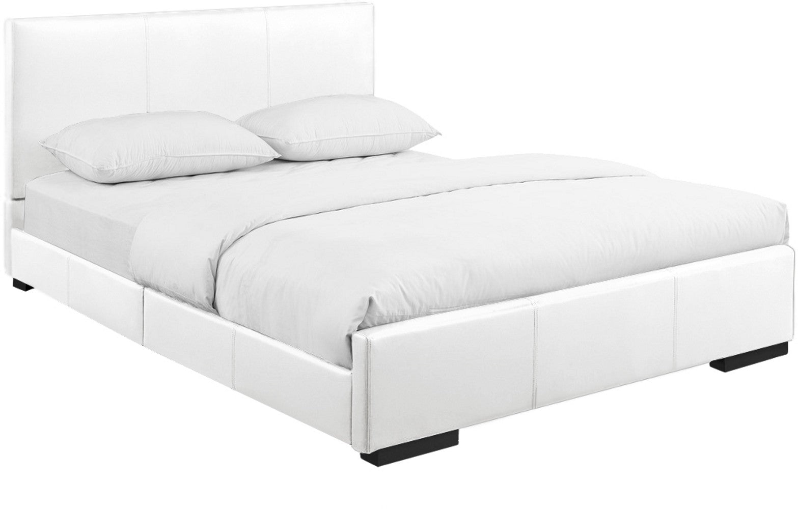 Brown Upholstered Twin Platform Bed-Standard Beds-DECOROLALA