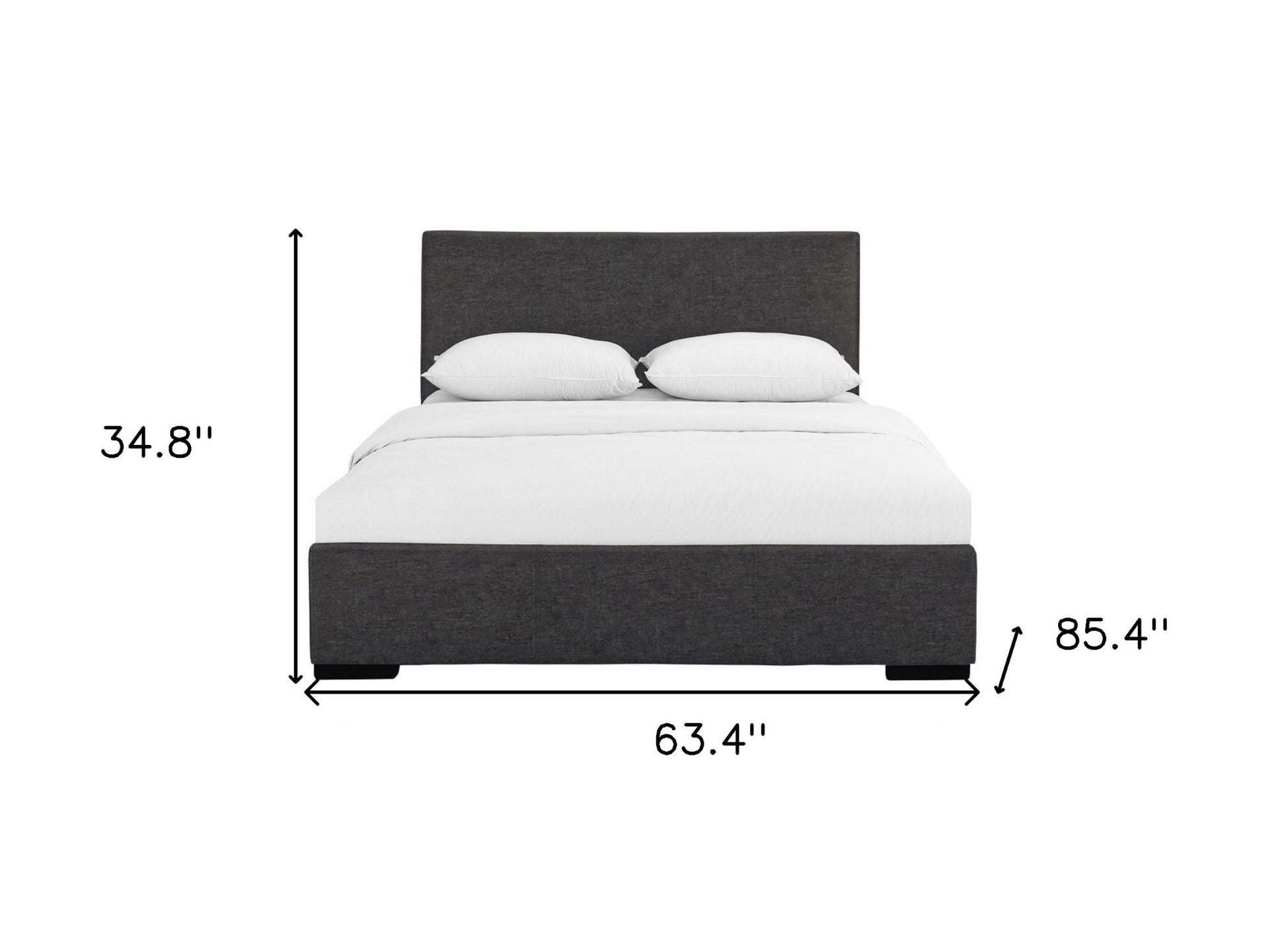 Brown Upholstered Twin Platform Bed-Standard Beds-DECOROLALA