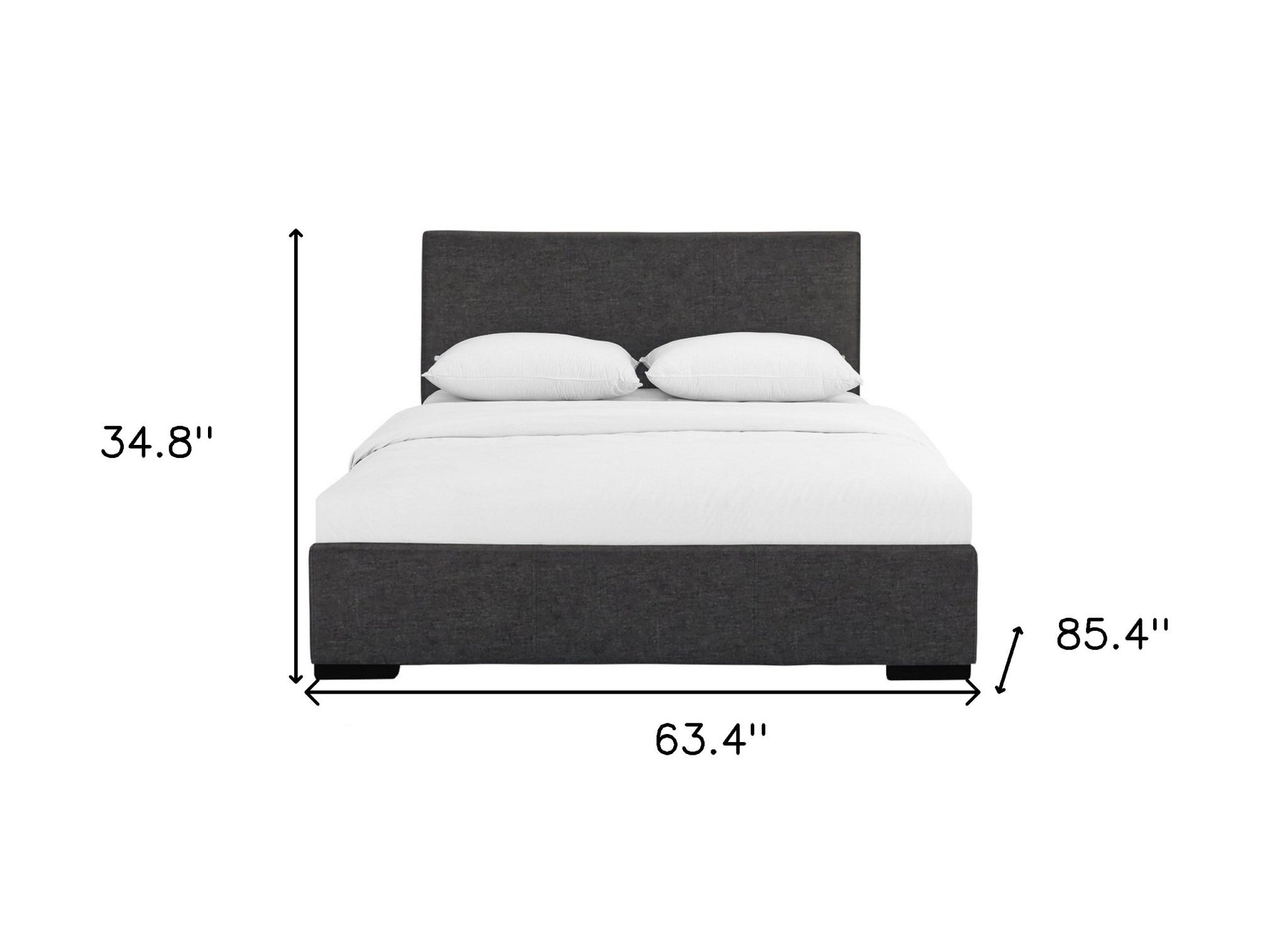 Brown Upholstered Twin Platform Bed-Standard Beds-DECOROLALA