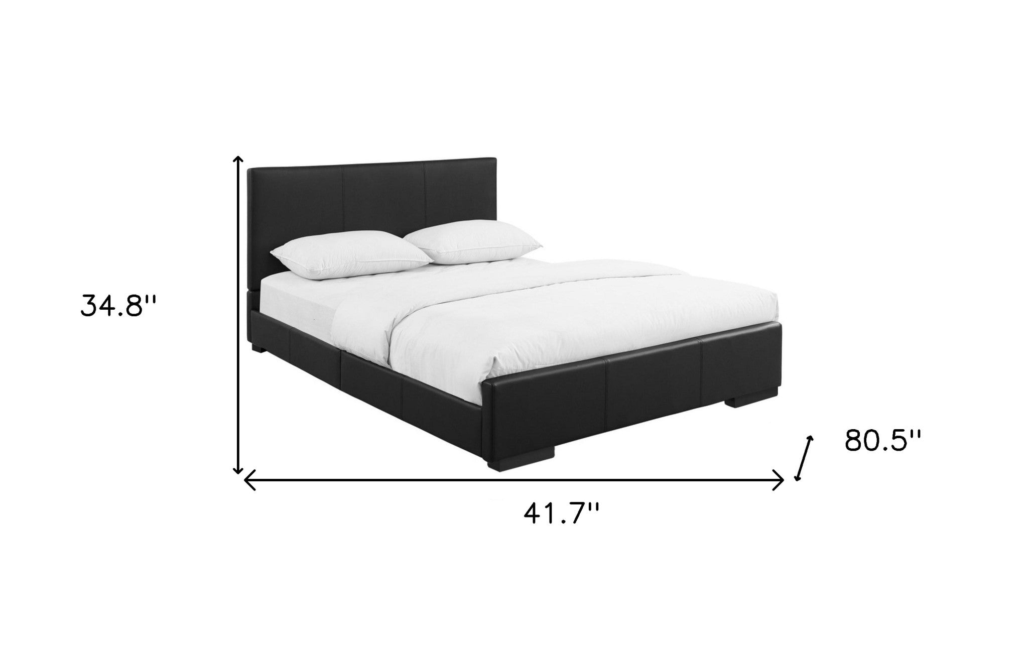 Brown Upholstered Twin Platform Bed-Standard Beds-DECOROLALA