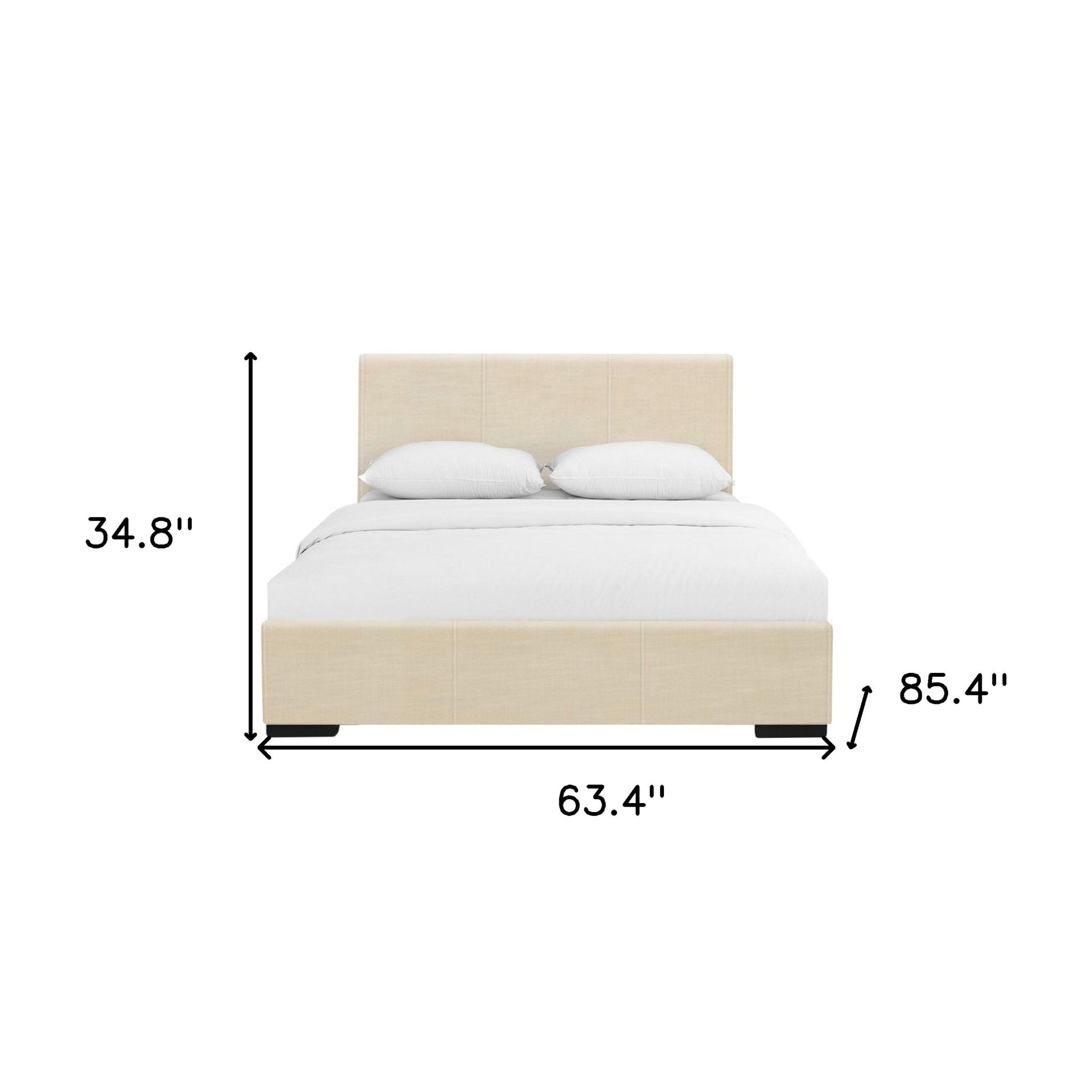 Brown Upholstered Twin Platform Bed-Standard Beds-DECOROLALA