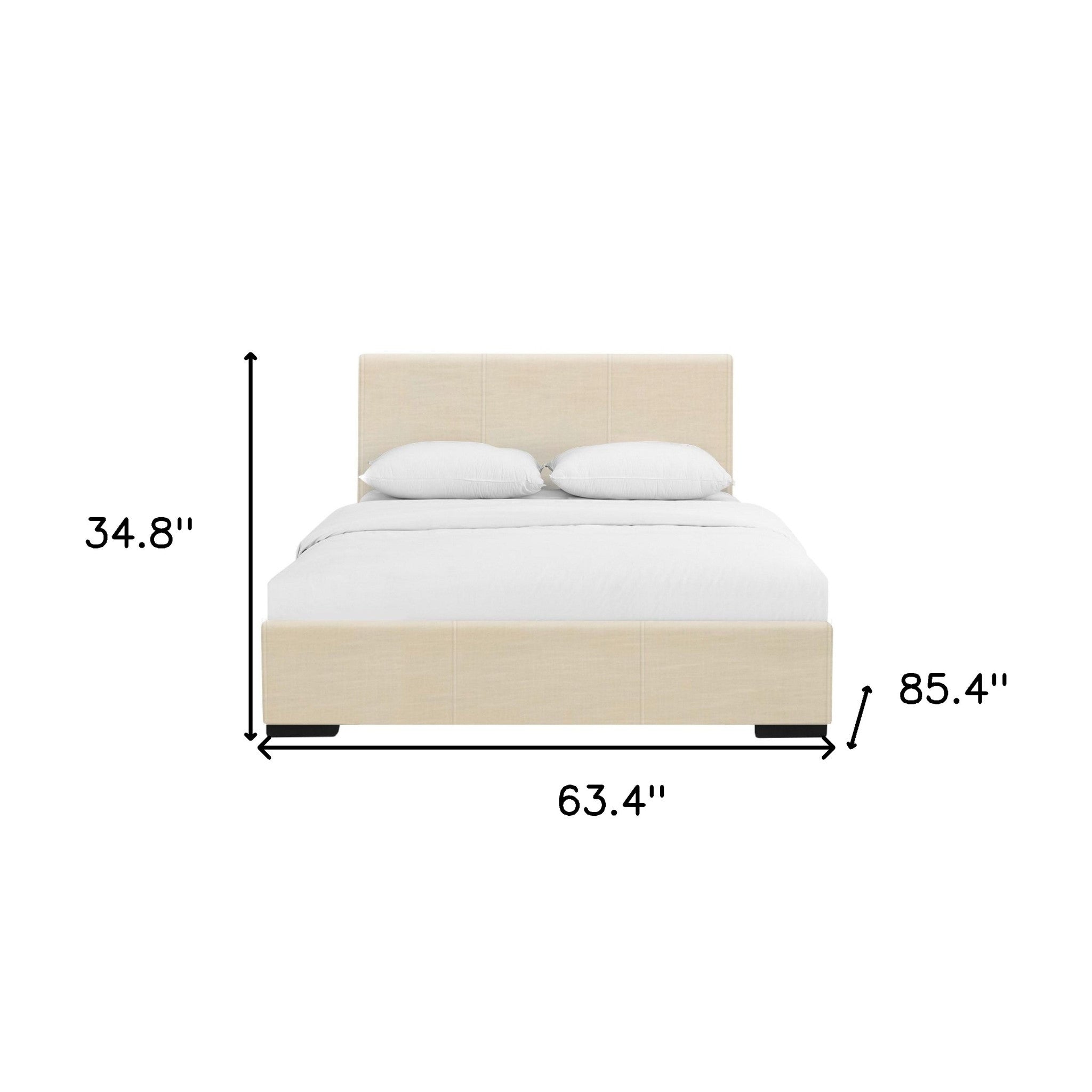 Brown Upholstered Twin Platform Bed-Standard Beds-DECOROLALA