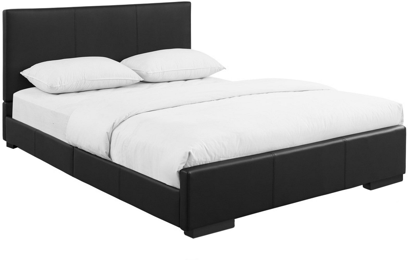 Brown Upholstered Twin Platform Bed-Standard Beds-DECOROLALA