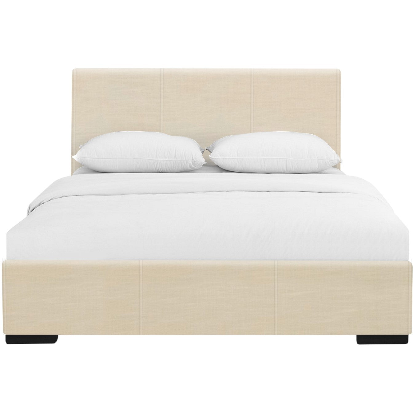 Brown Upholstered Twin Platform Bed-Standard Beds-DECOROLALA
