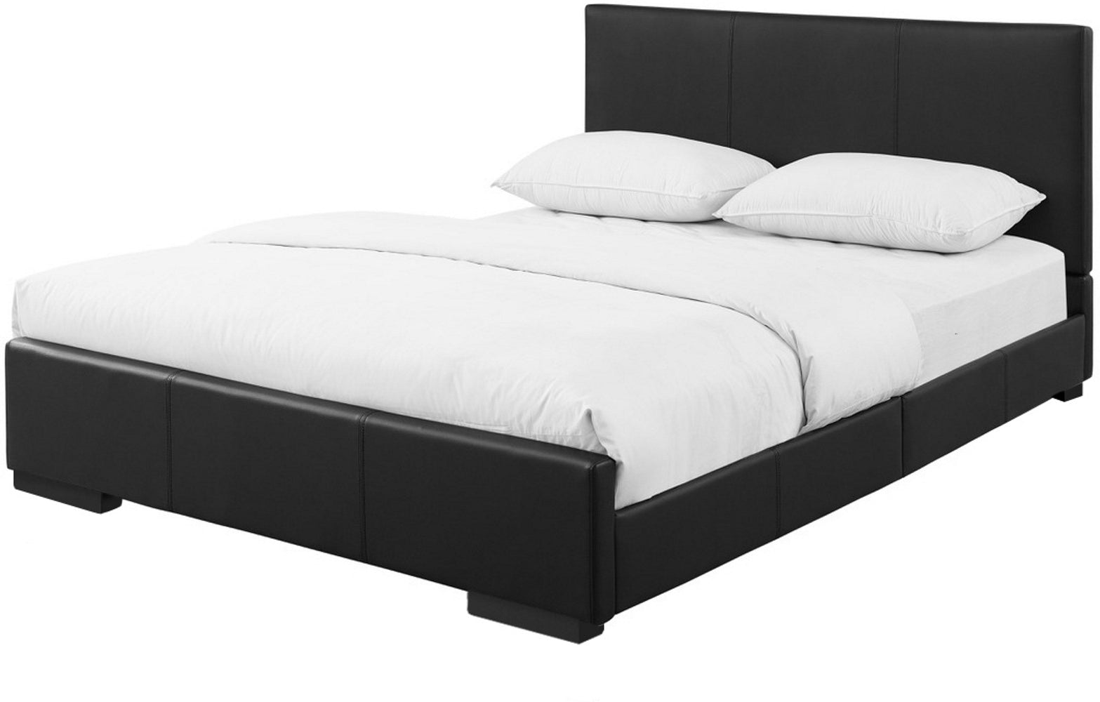 Brown Upholstered Twin Platform Bed-Standard Beds-DECOROLALA