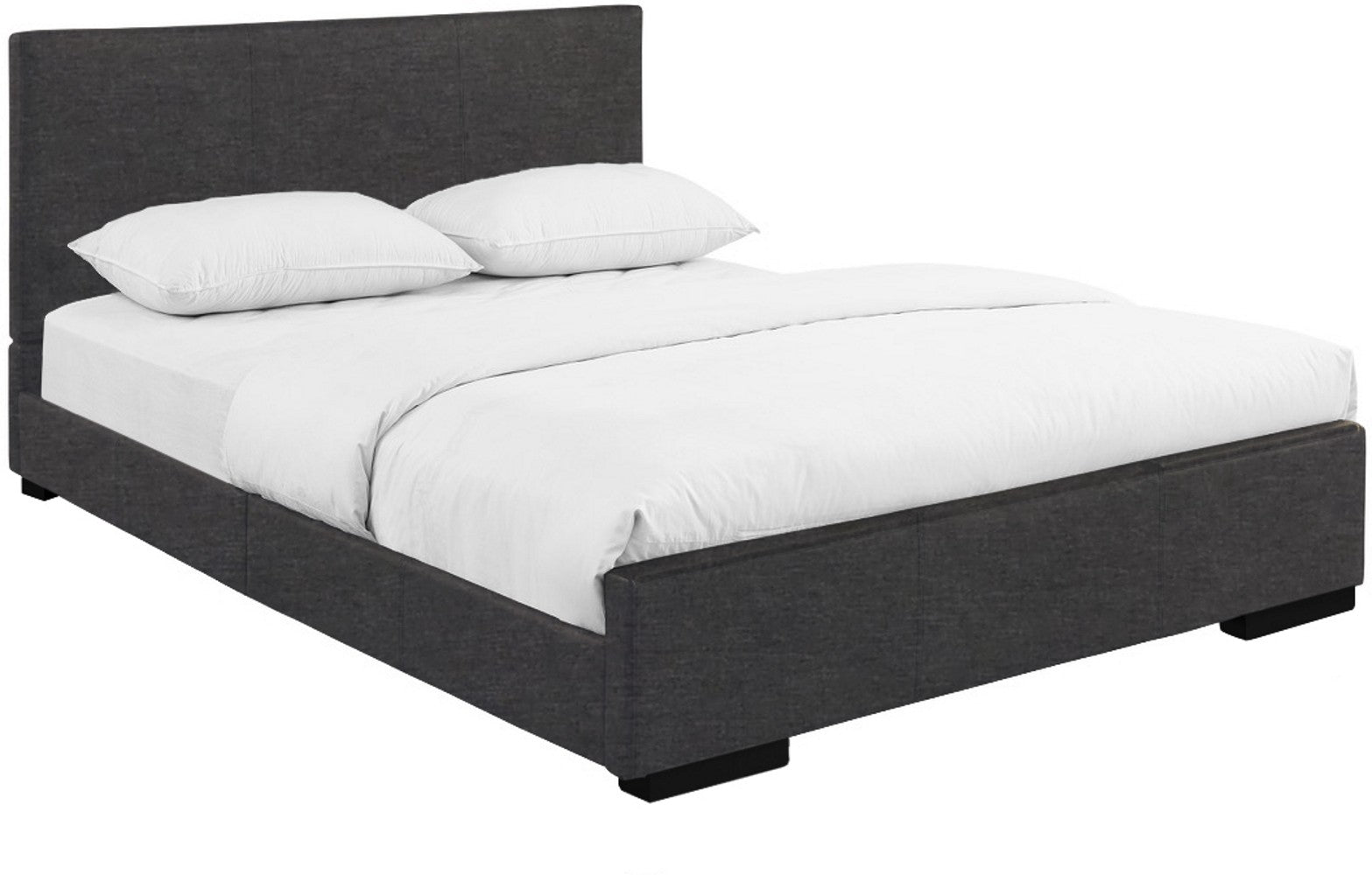 Brown Upholstered Twin Platform Bed-Standard Beds-DECOROLALA