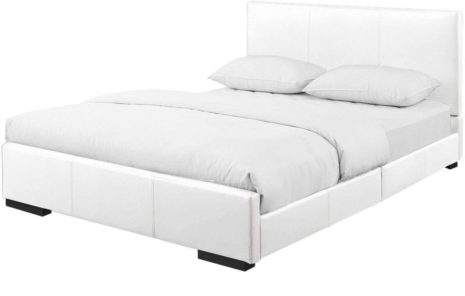 Brown Upholstered Twin Platform Bed-Standard Beds-DECOROLALA