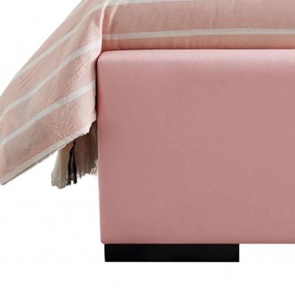 Brown Upholstered Twin Platform Bed-Standard Beds-DECOROLALA