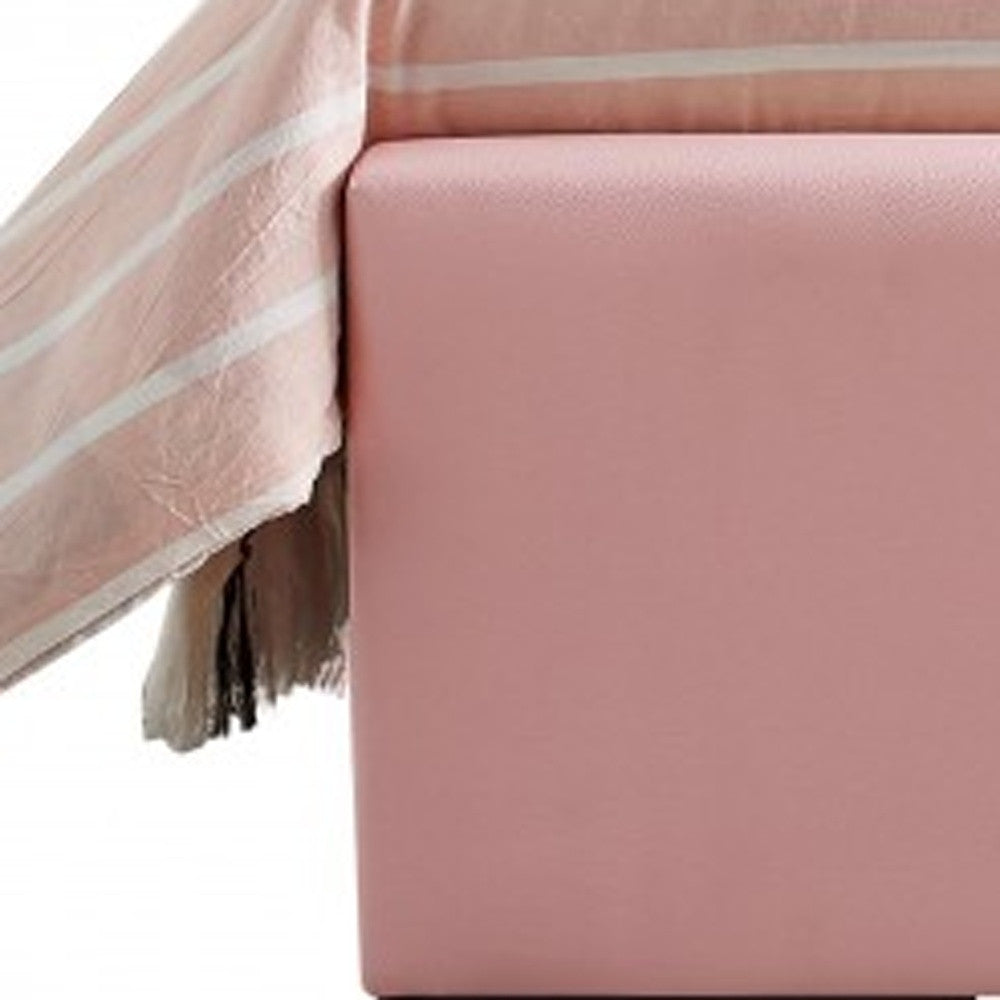 Brown Upholstered Twin Platform Bed-Standard Beds-DECOROLALA