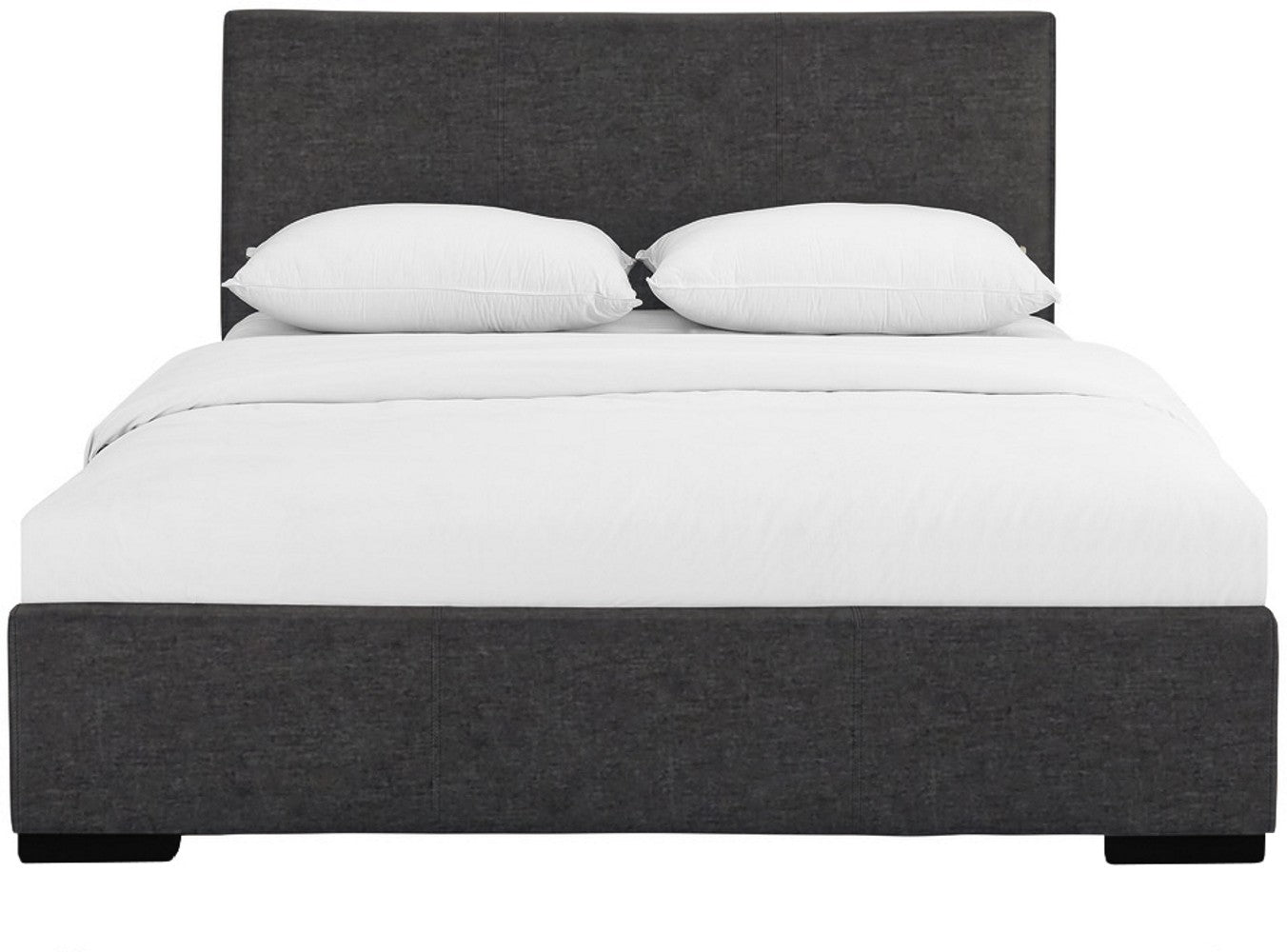 Brown Upholstered Twin Platform Bed-Standard Beds-DECOROLALA