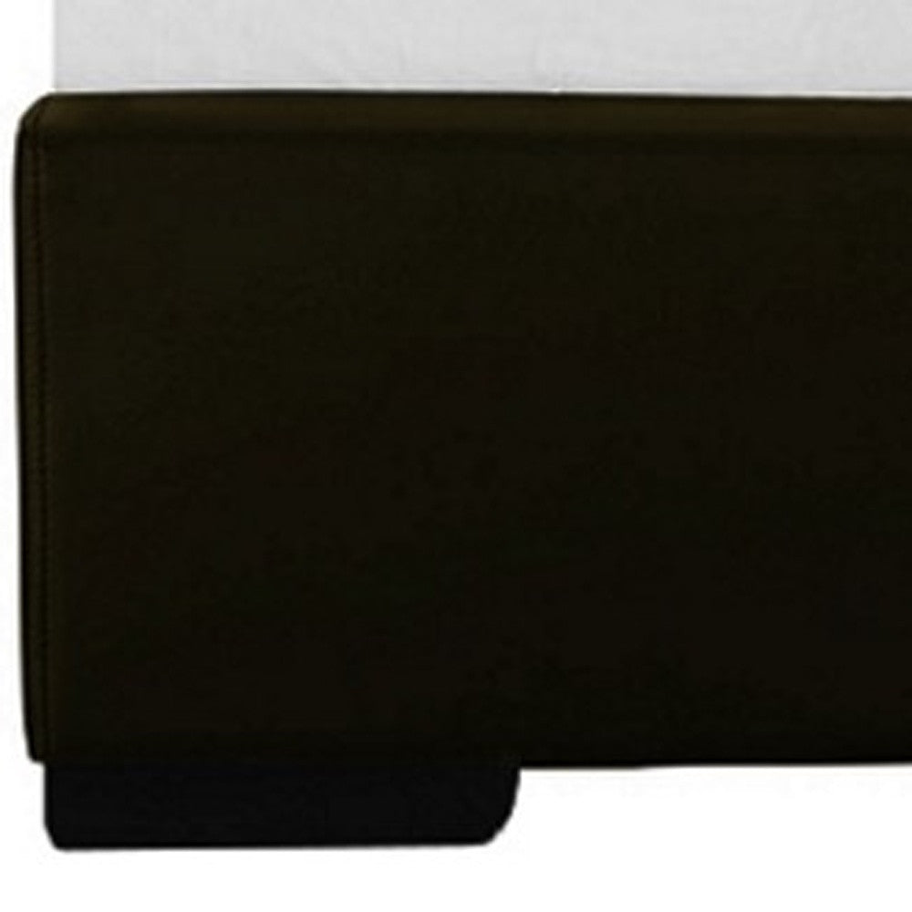 Brown Upholstered Twin Platform Bed-Standard Beds-DECOROLALA