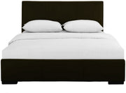 Brown Upholstered Twin Platform Bed-Standard Beds-DECOROLALA