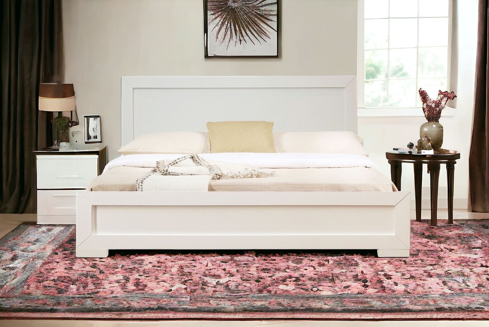 Brown Wood Twin Bed Frame-Standard Beds-DECOROLALA