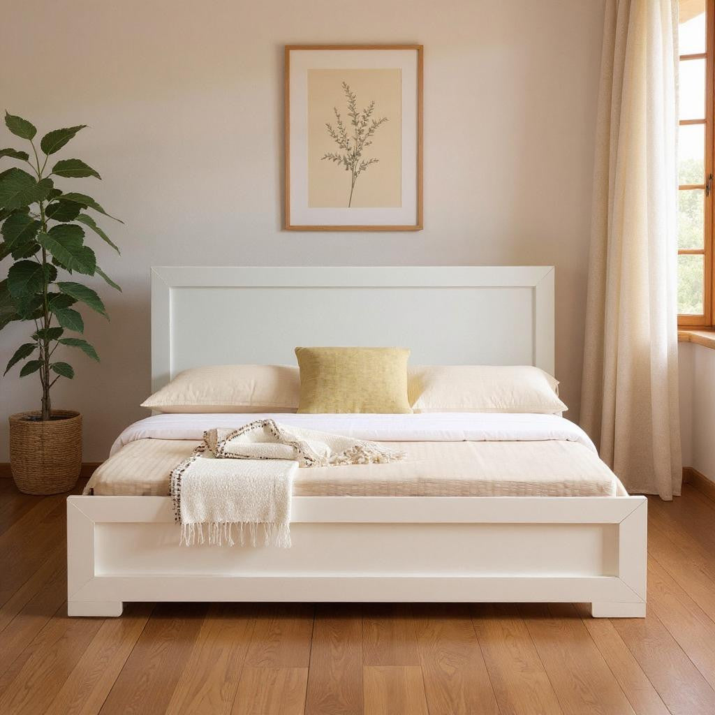 Brown Wood Twin Bed Frame-Standard Beds-DECOROLALA