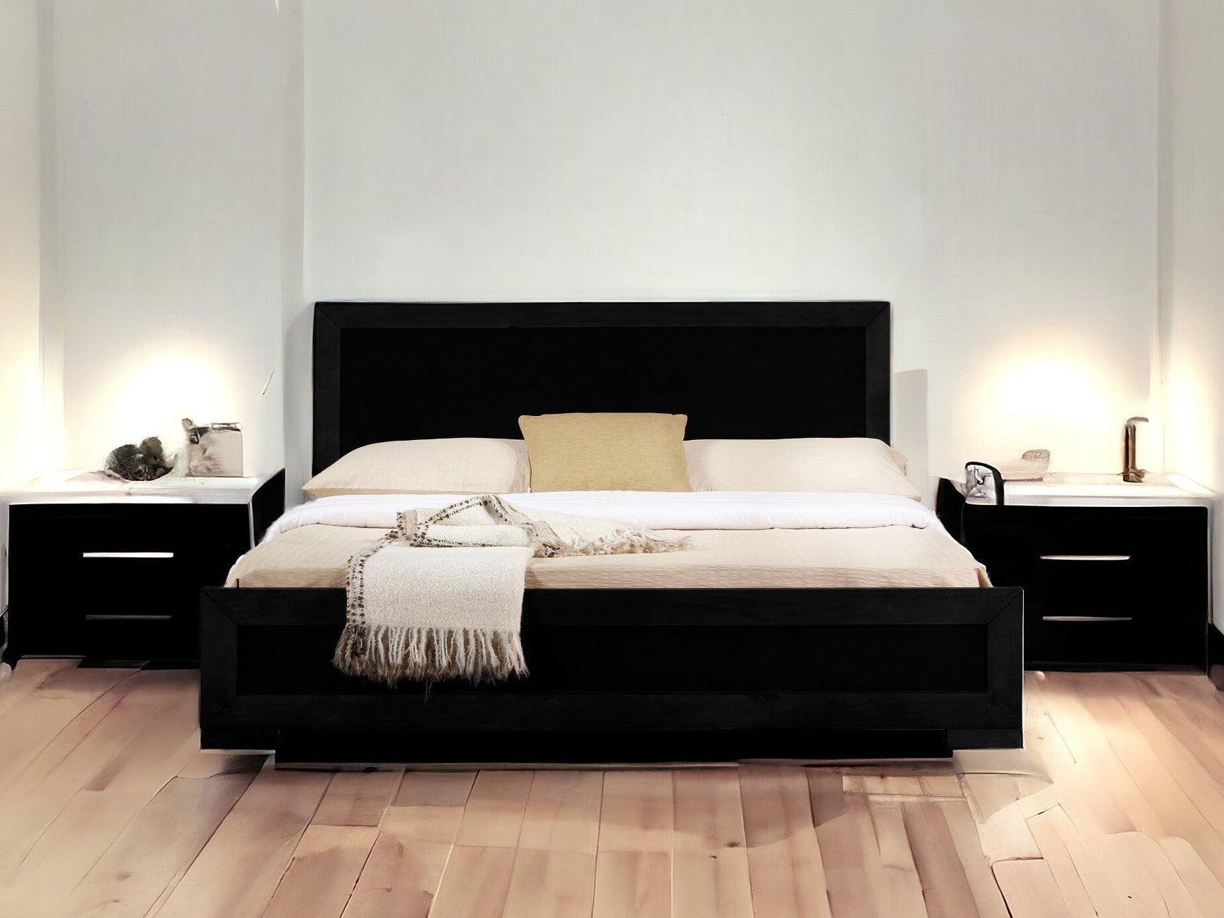 Brown Wood Twin Bed Frame-Standard Beds-DECOROLALA