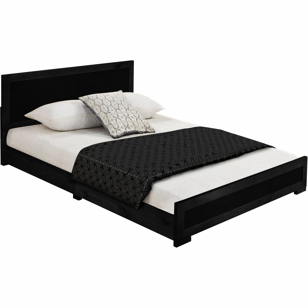Brown Wood Twin Bed Frame-Standard Beds-DECOROLALA