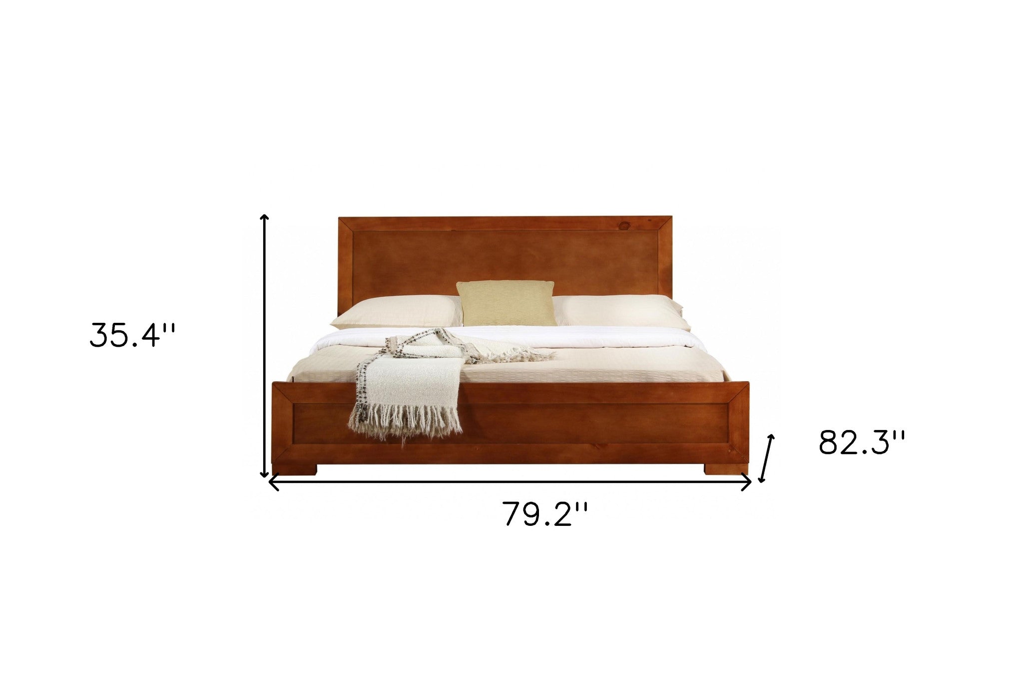 Brown Wood Twin Bed Frame-Standard Beds-DECOROLALA