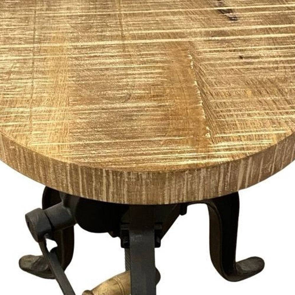 Brown and Black Solid Wood Backless Counter Height Bar Chair-Bar Chairs-DECOROLALA