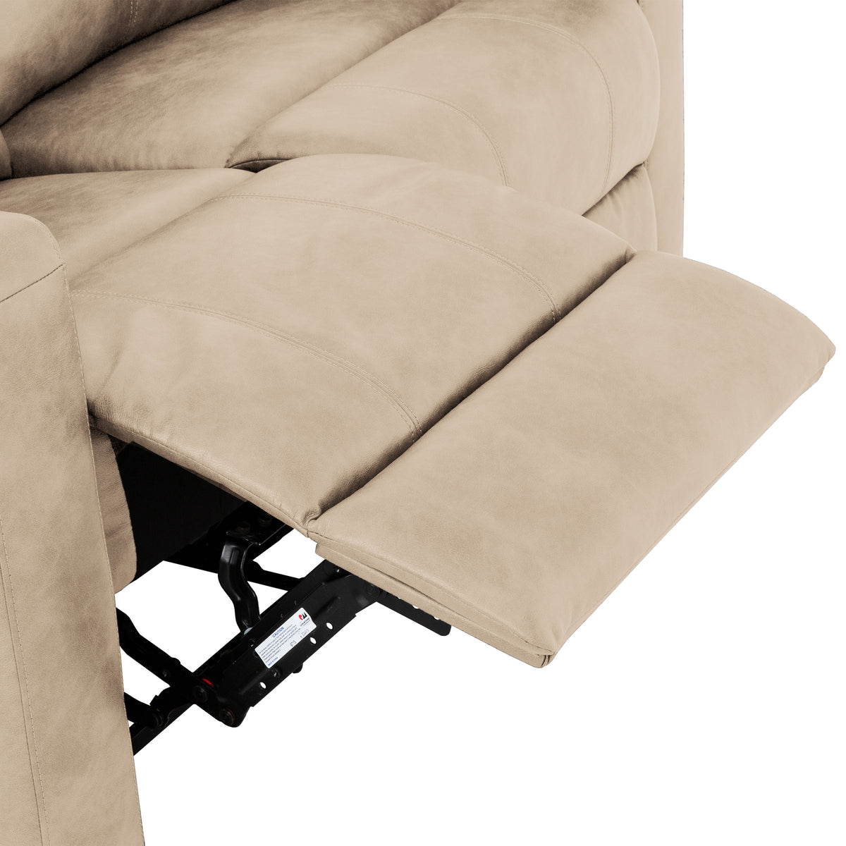 Bruce 58 in. Manual Reclining Loveseat Ð Taupe-Living Room-DECOROLALA