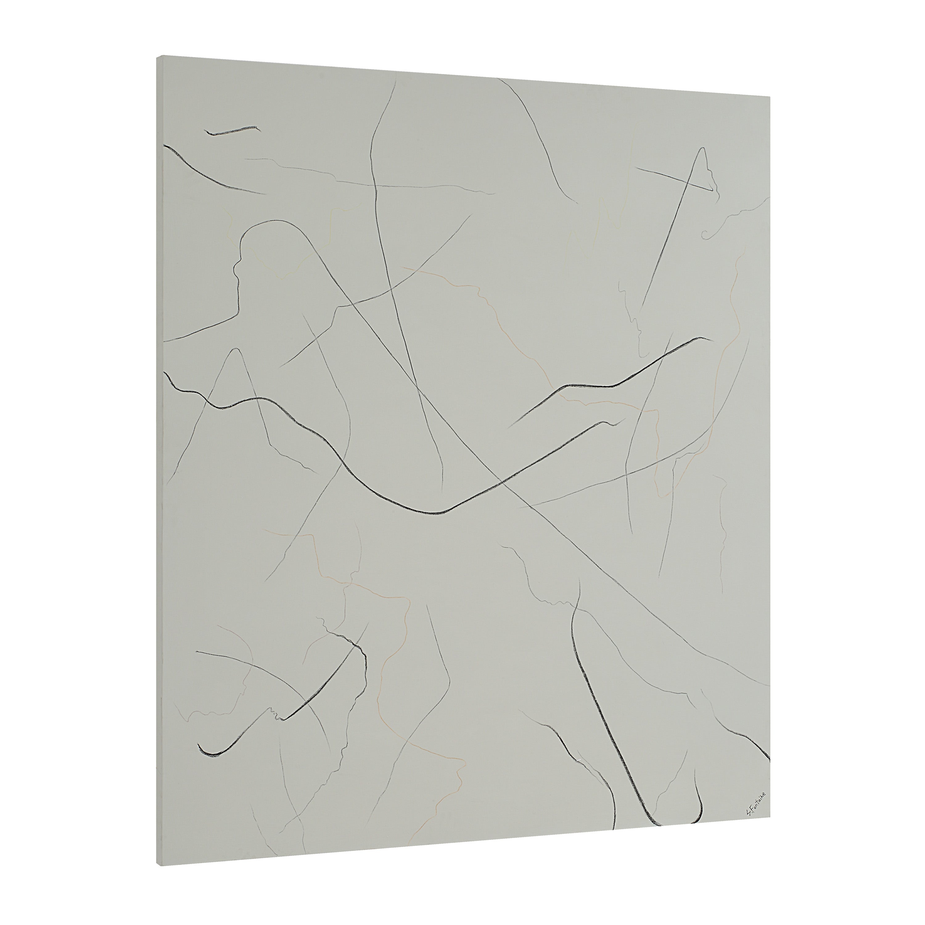 Bruges 60" Wide Canvas Art, Beige-Canvas Art-DECOROLALA