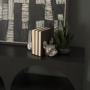 Bruno (Set of 2) 5L x 5W Silver American Bulldog Bookends-Bookends-DECOROLALA
