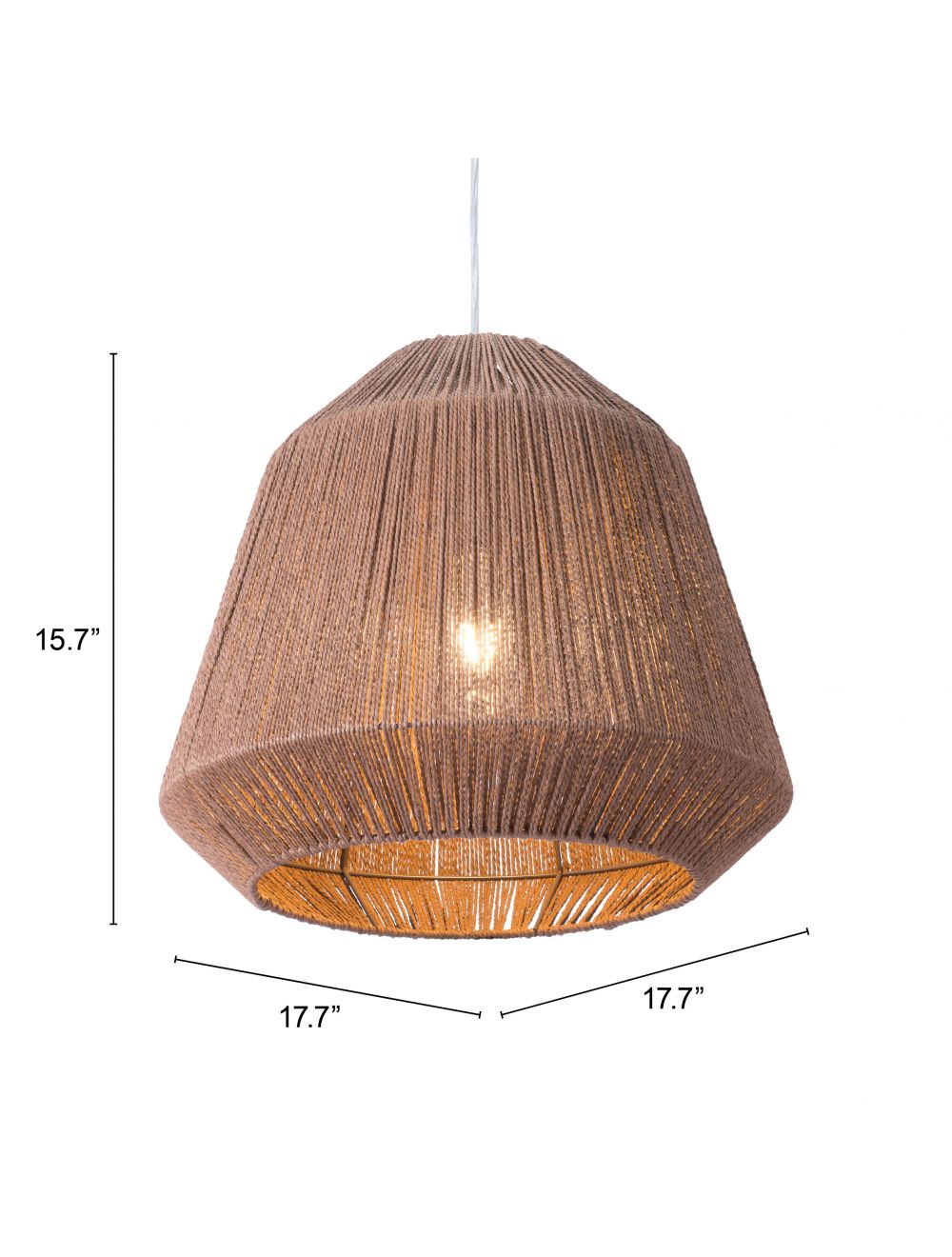 Brush Natural Ceiling Lamp-Chandeliers-DECOROLALA