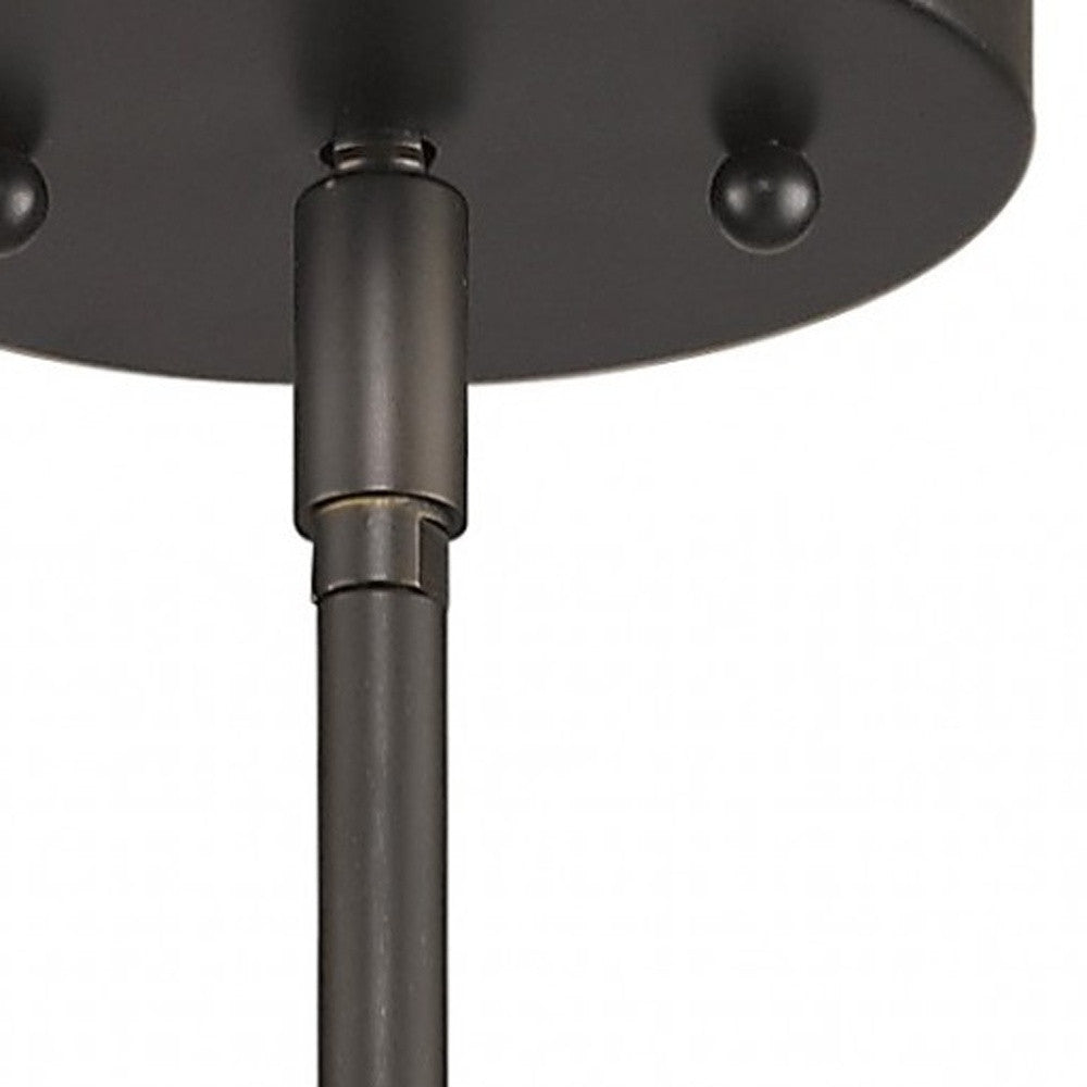 Brushed Bronze Minimalist Cylindrical Hanging Light-Chandeliers-DECOROLALA