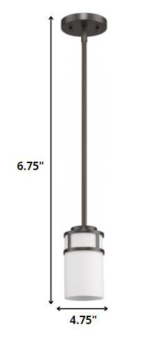 Brushed Bronze Minimalist Cylindrical Hanging Light-Chandeliers-DECOROLALA