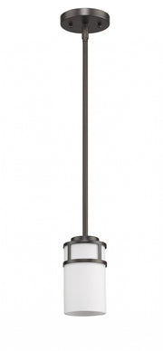 Brushed Bronze Minimalist Cylindrical Hanging Light-Chandeliers-DECOROLALA