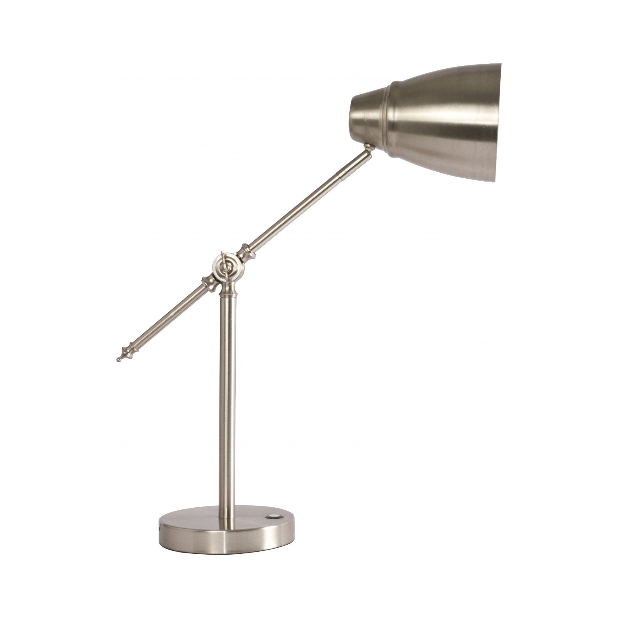Brushed Silver LED Adjustable Desk Lamp-Table Lamps-DECOROLALA