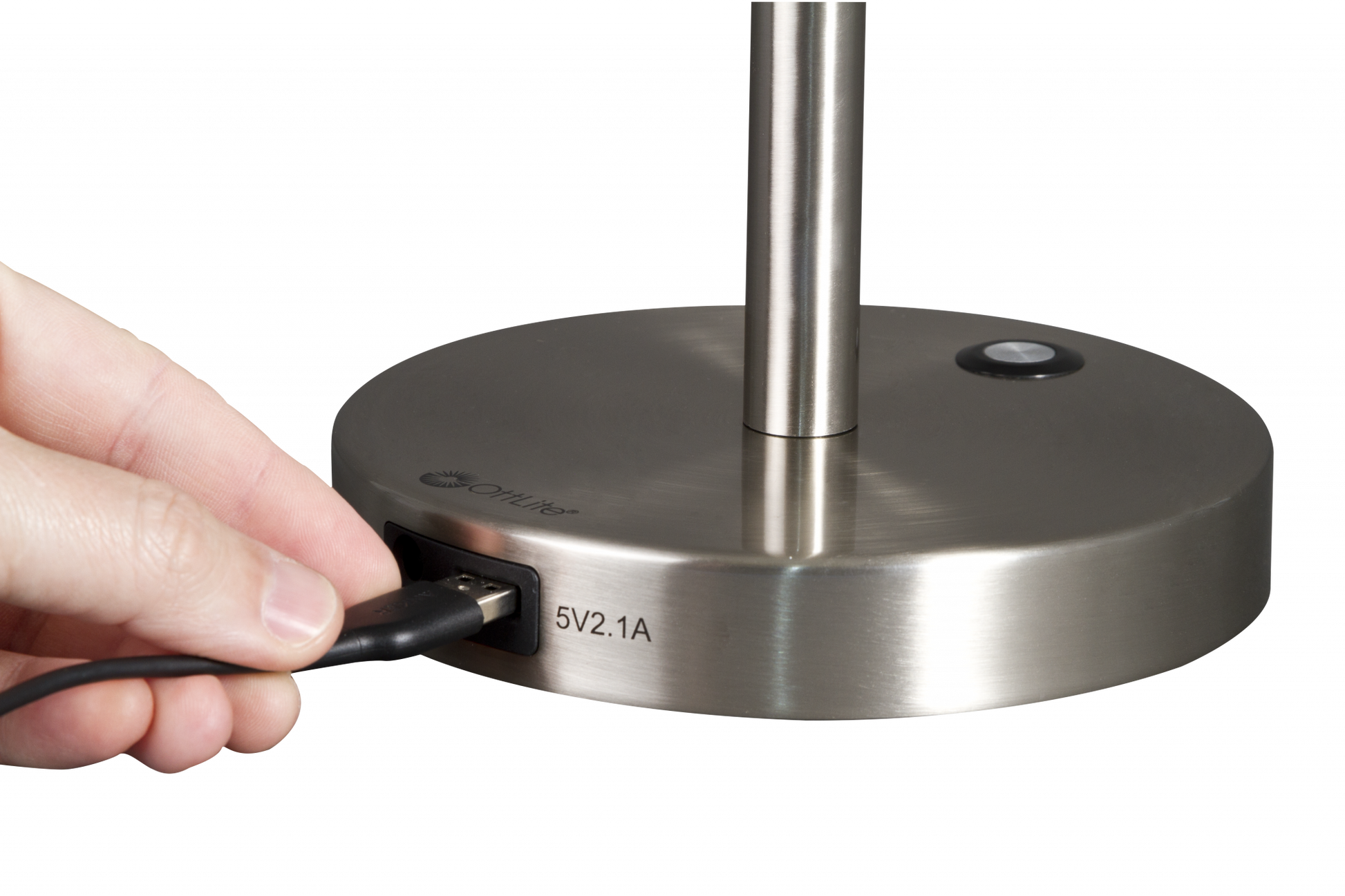 Brushed Silver LED Adjustable Desk Lamp-Table Lamps-DECOROLALA