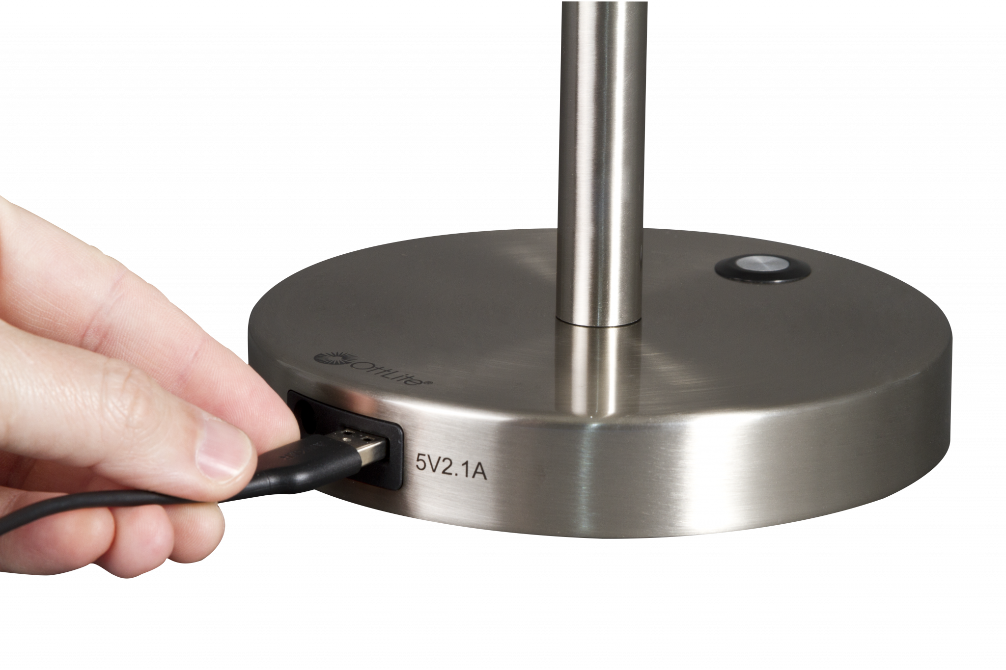 Brushed Silver LED Adjustable Desk Lamp-Table Lamps-DECOROLALA