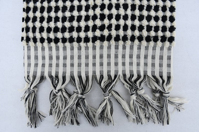 Bubble Black Terry Turkish Towel 36" X 70"-Turkish Towel-DECOROLALA