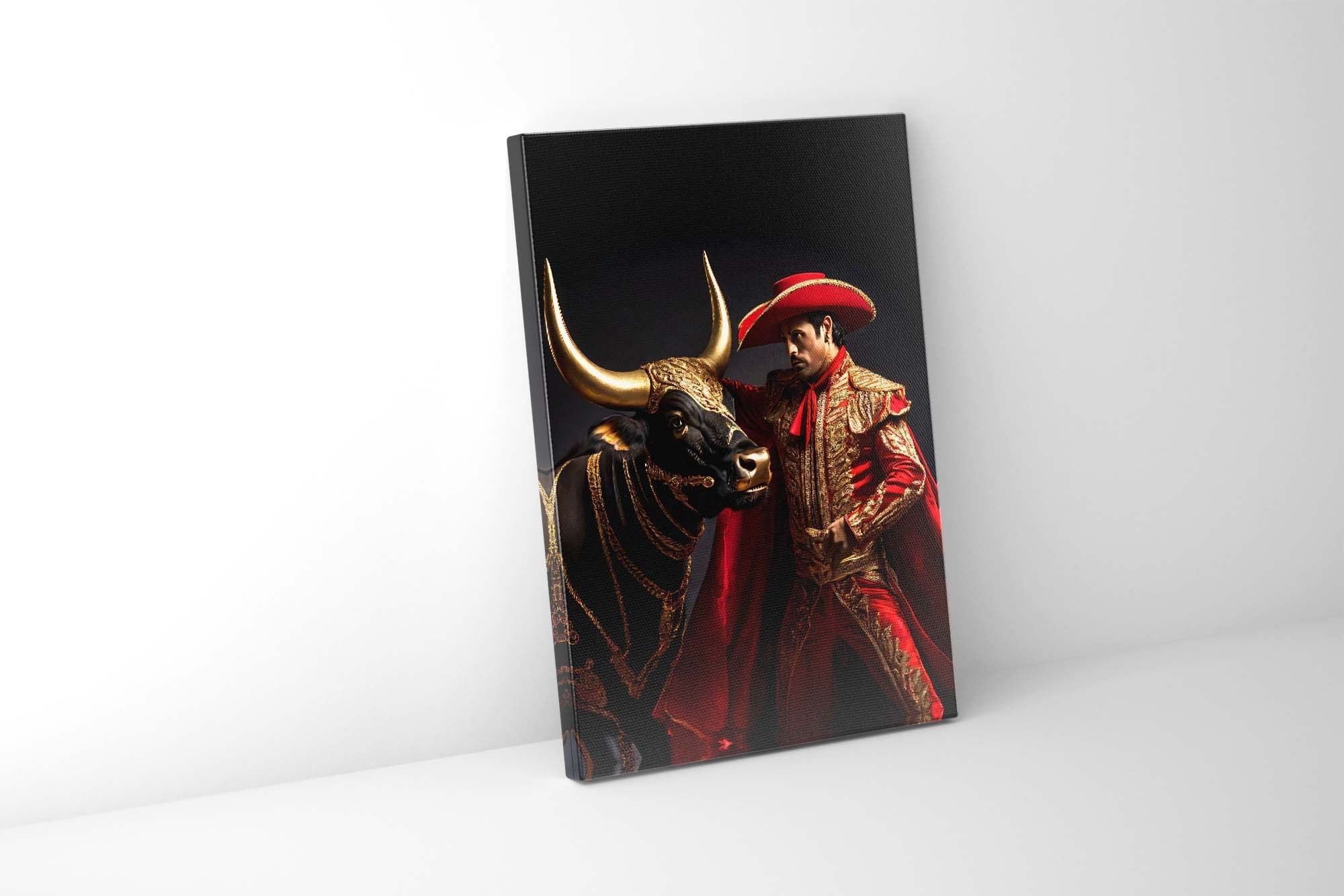 Bullfighter 36" x 48" Fine Art Canvas-Canvas Print-DECOROLALA