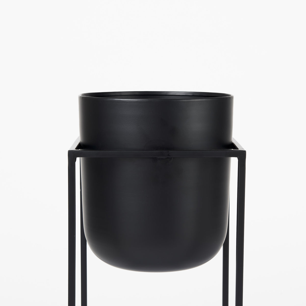 Bumble Plant Stands - Black Set of 2 12x12x32"-Plant & Magazine Racks-DECOROLALA