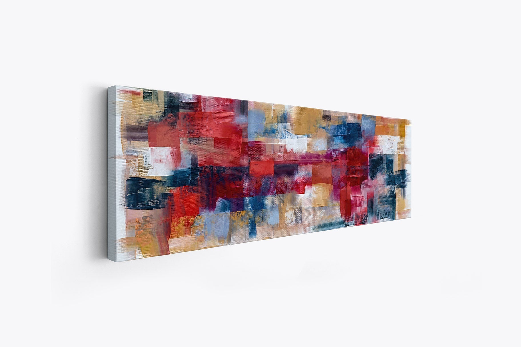 Burgoyne Abstract brushwork weaving-Large Canvas Wall art- Fine Art- RGB varnish-Wall Art-DECOROLALA