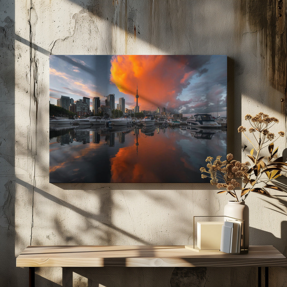 Burn in Toronto Canvas Print-Canvas Print-DECOROLALA