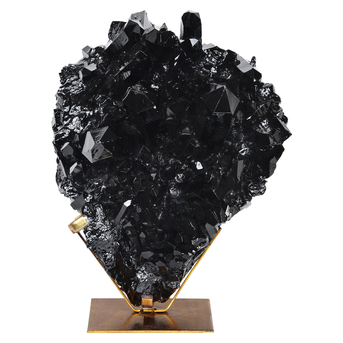 Burnett Indoor Resin Statue, Black-Decorative Statues-DECOROLALA
