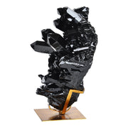 Burnett Indoor Resin Statue, Black-Statue-DECOROLALA